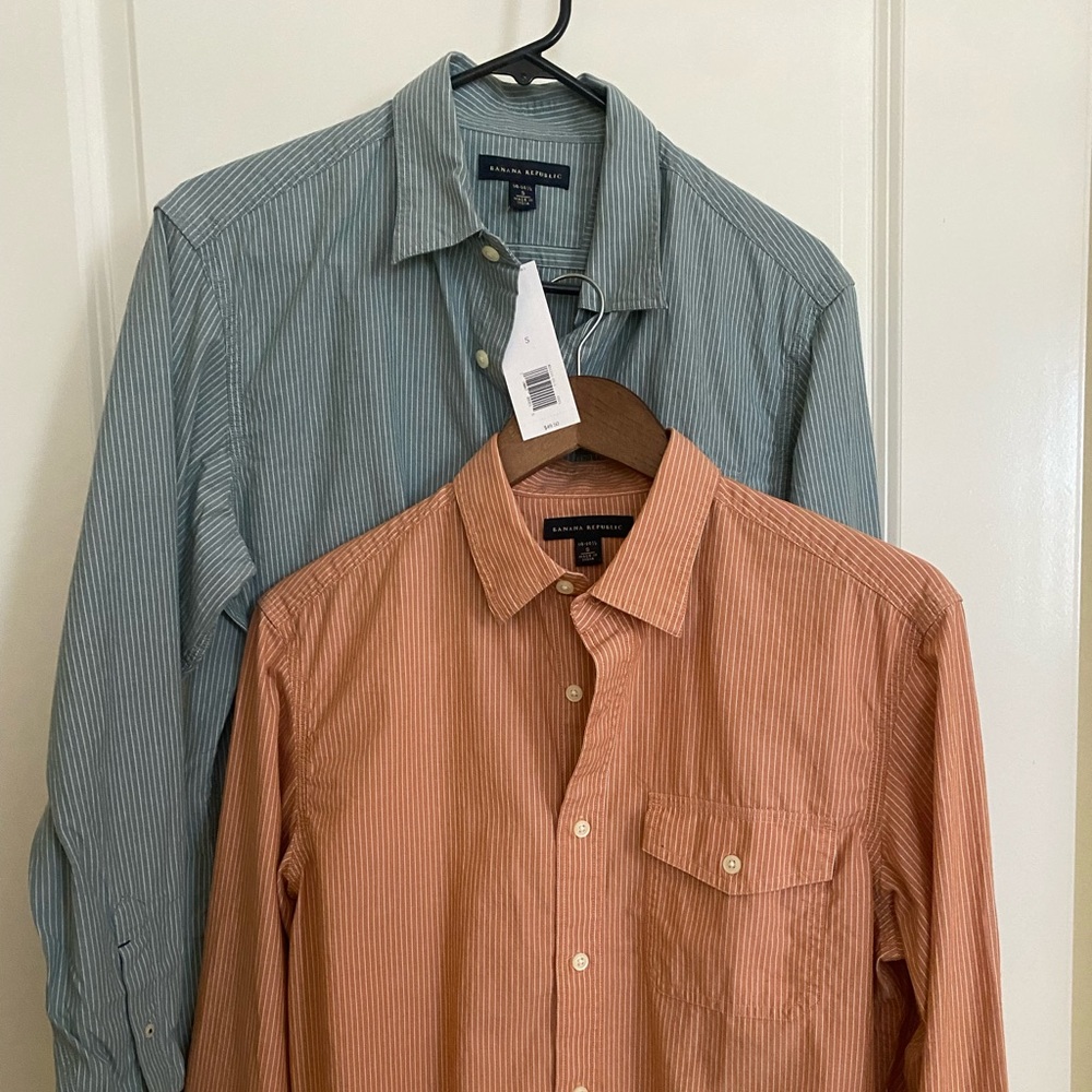 Set of 2 Banana Republic Men’s Button Down Shirts NWT